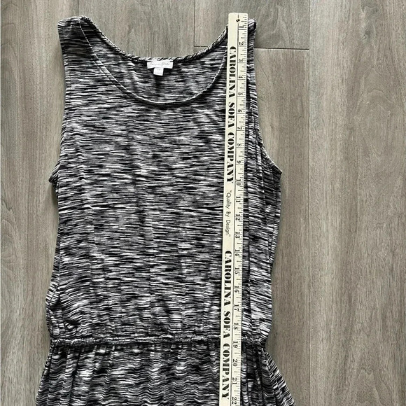 Love Fire Black White Maxi Women’s Dress Small Elastic Waist - Picture 7 of 10